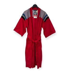 Vintage 1970's Mens Sears Fleece Velour Robe - Smoking Robe NWT